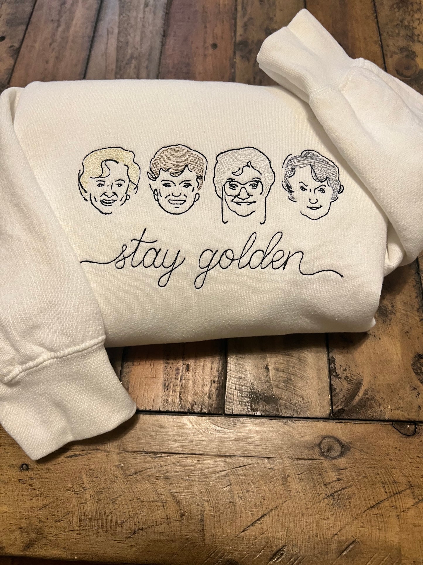 Stay Golden Embroidered Sweatshirt