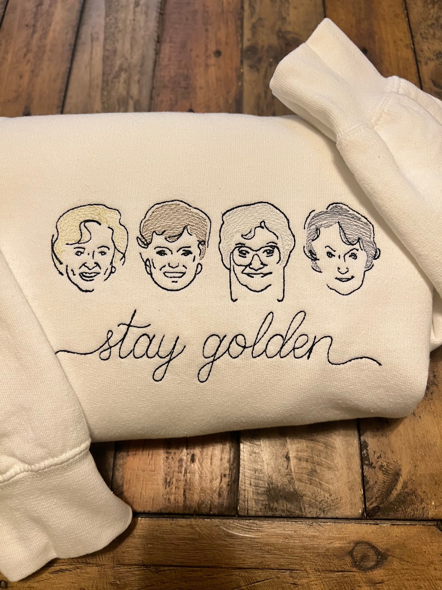 Stay Golden Embroidered Sweatshirt