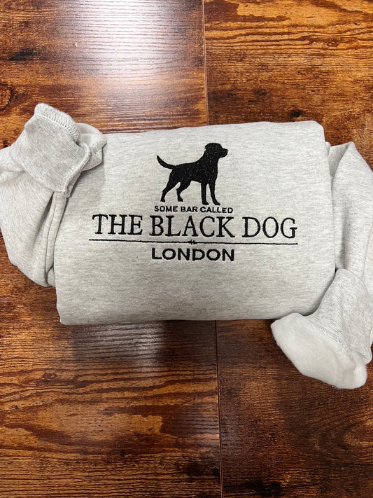 The Black Dog Embroidered T-Shirt / Sweatshirt