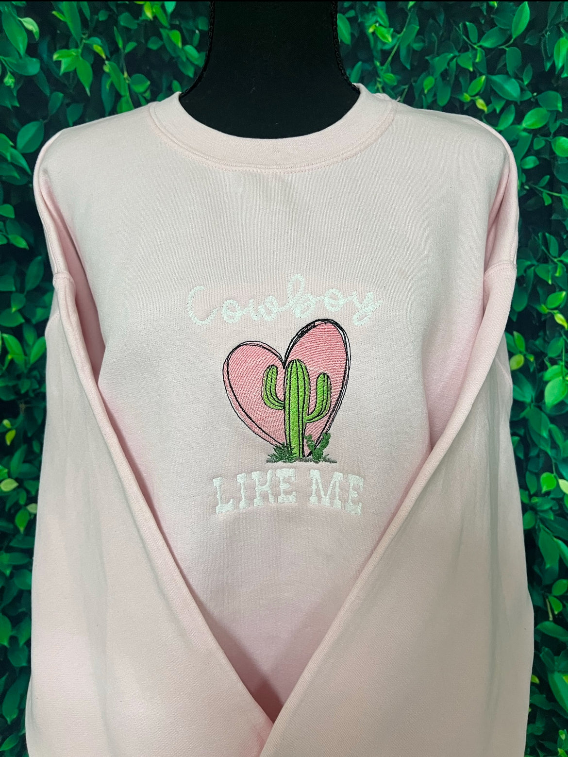 Cowboy Like Me Embroidered Sweatshirt