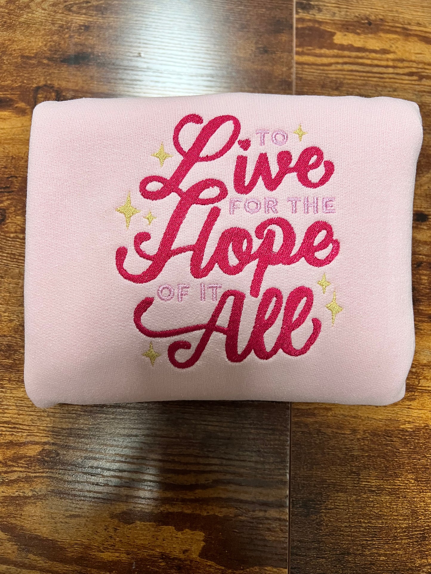 Hope of It All Embroidered Sweatshirt