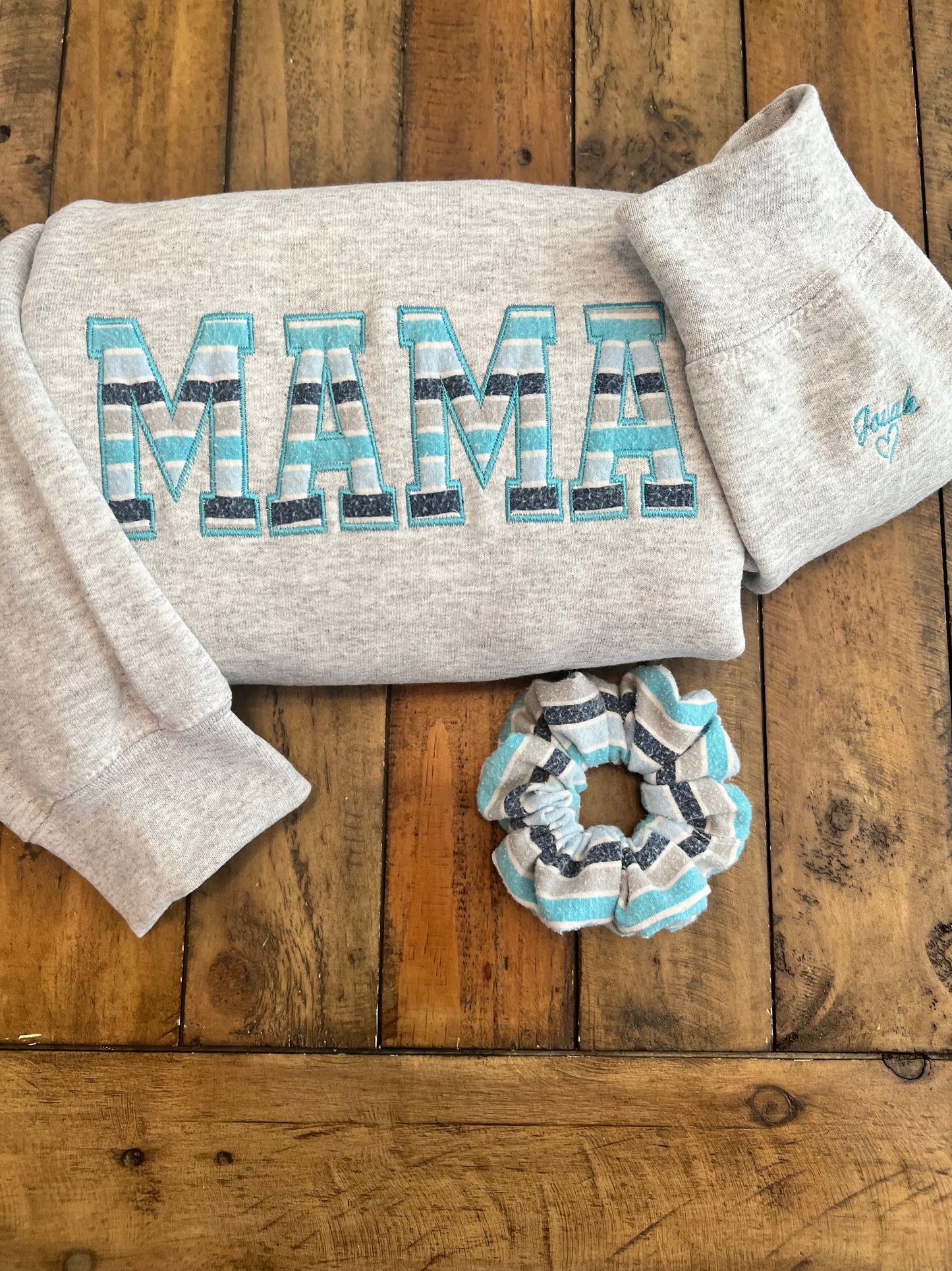 Onesie/Baby Blanket MAMA Custom Embroidered Sweatshirt