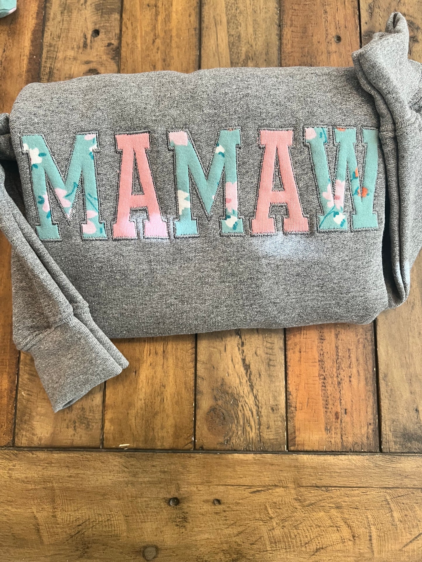 Onesie/Baby Blanket MAMA Custom Embroidered Sweatshirt