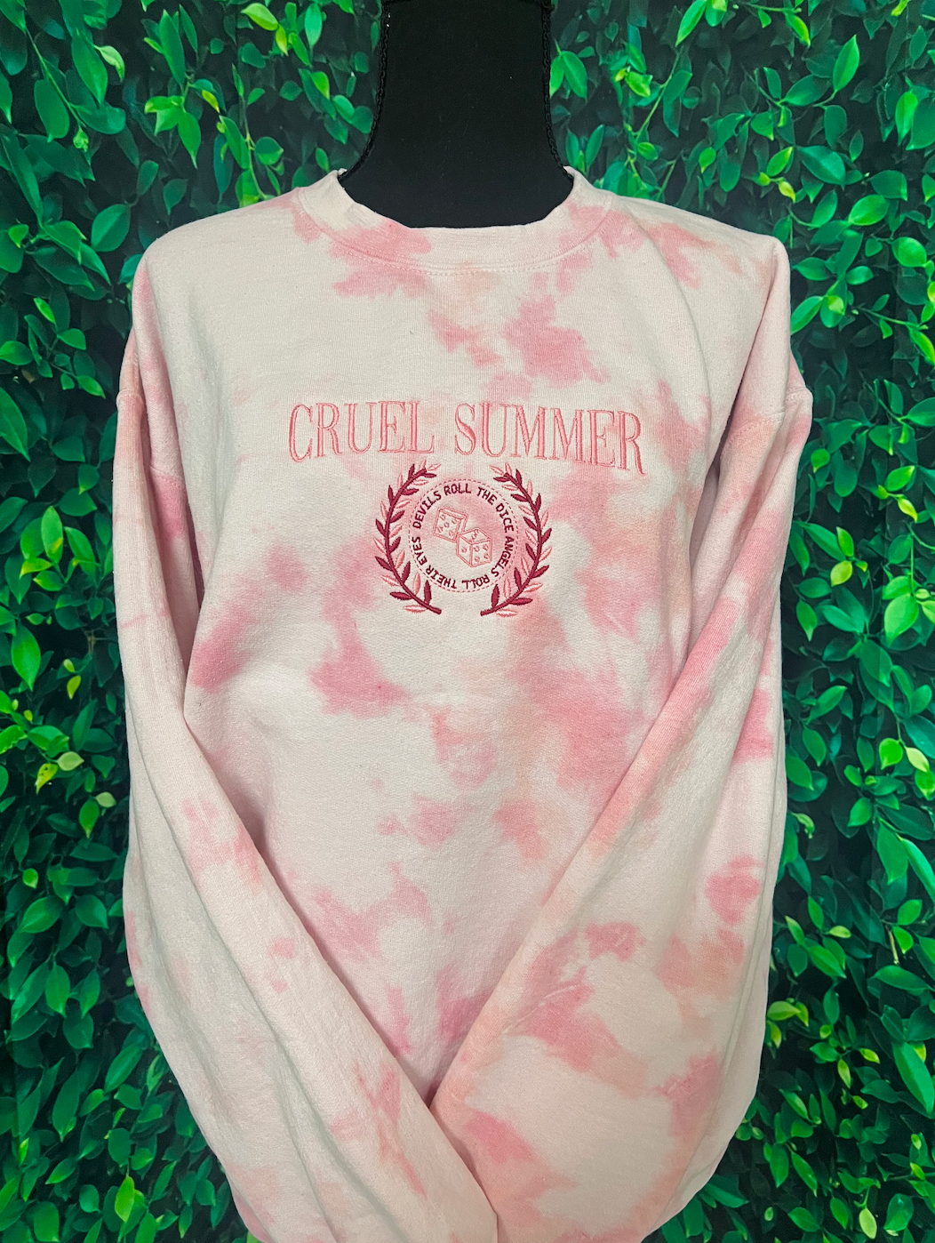 Tie Dye Cruel Summer Embroidered Sweatshirt